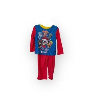 Paw Patrol Toddler Boys Pajamas 2 Pc PJ Set 3T COTTON Red Nickelodeon